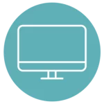 website icons Circle Light blue - Desktop