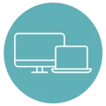 website icons Circle Light blue - concierge